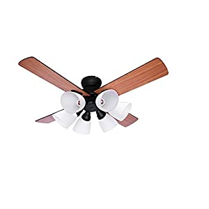 阪和 plusmore シーリングファン Windouble (ウィンダブル) 6灯 BIG-102 BK(ブラック)(中古品)の通販は 17,460円