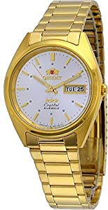 Orient #FAB00002W メンズ 3スター スタンダード ゴールドトーン シルバーダイヤル 自動巻き 腕時計(中古品)の通販は