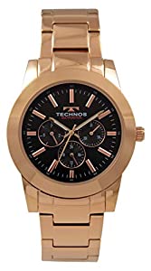 [テクノス] 腕時計 マルチファンクション T9699PB メンズ ピンクゴールド(中古品)の通販は