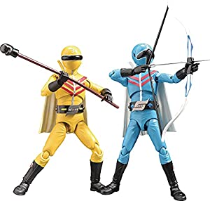 HAF アオレンジャー＆キレンジャー ノンスケール ABSu0026PVC 塗装済み 完成品 可動フィギュア(中古品)