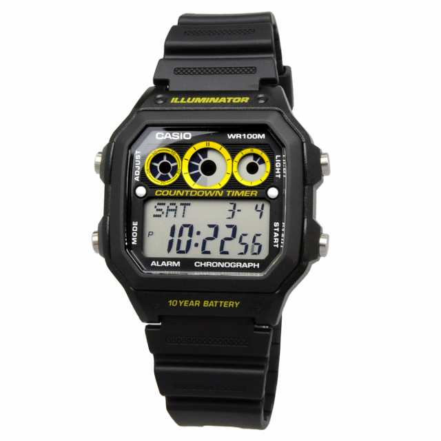 CASIO 腕時計 ゆうパケット 海外モデル ワールドタイム デジタル