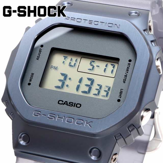 CASIO 腕時計 カシオ G-SHOCK 海外モデル MIDNIGHT FOG ステンレスベゼル メンズ GM-5600MF-2