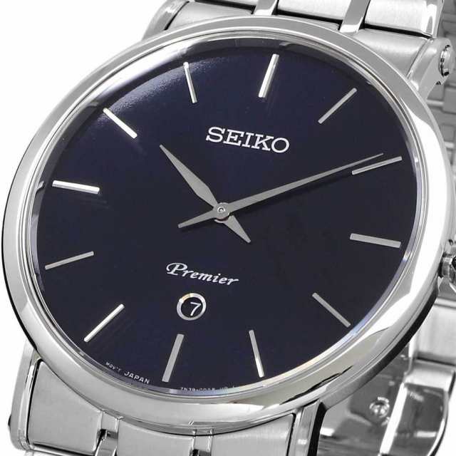 SEIKO 腕時計 セイコー 海外モデル Premier プルミエ シンプル ビジネス カジュアル メンズ SKP399P1