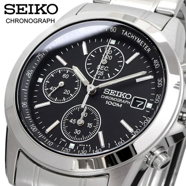 SEIKO 腕時計 国内正規 海外モデル クォーツ クロノグラフ ビジネス カジュアル メンズ SND309P1