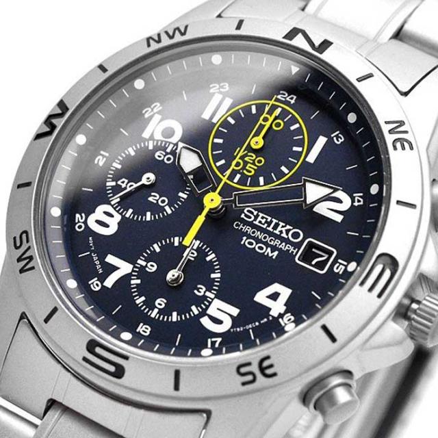 SEIKO 腕時計 国内正規 海外モデル クォーツ クロノグラフ ビジネス カジュアル メンズ SND379P 9,768円