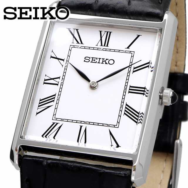 SEIKO 腕時計 セイコー 海外モデル クォーツ シンプル ビジネス カジュアル メンズ SWR049