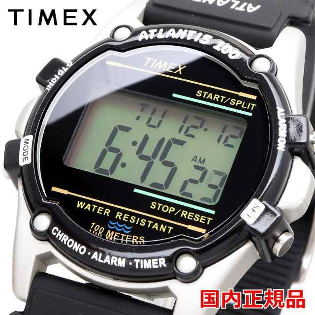 TIMEX 腕時計 タイメックス 時計 人気 ウォッチ TW2U31000 アトランティス 100 ブラック 【国内正規品】｜au PAY マーケット