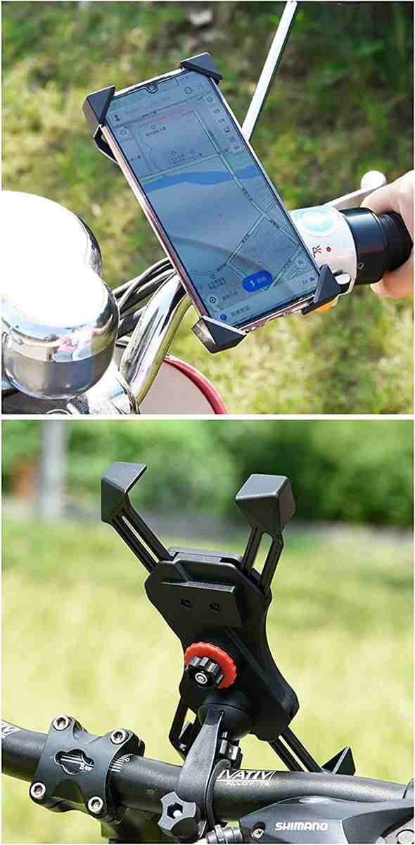 自転車 スマホホルダー バイク ワンタッチ 簡単 自動ロック 脱落防止 振動吸収 スマホスタンド iPhone android 360度 オートバイ  ベビーの通販はau PAY マーケット - CENTRALITY