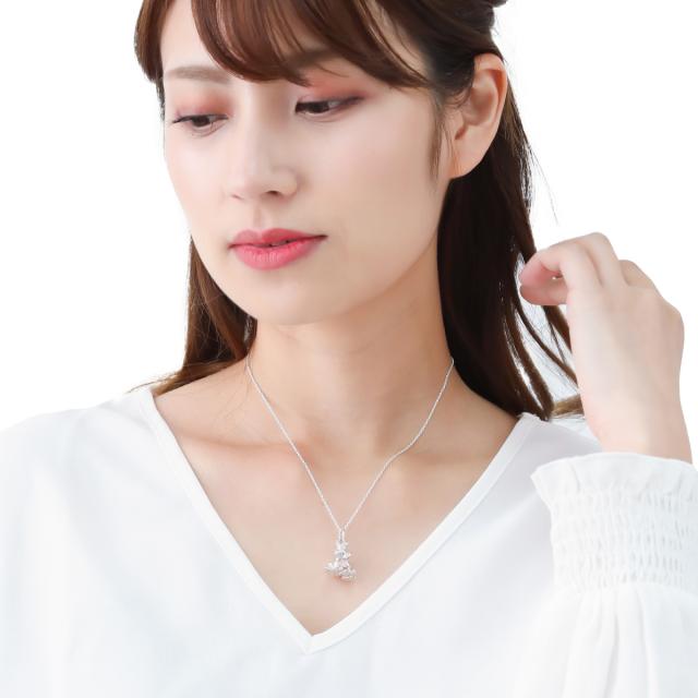 ネックレス ペンダント レディース メンズ シルバー925 キュービックジルコニア カエル 蛙 王冠 個性的 ユニーク 金属アレルギー対応の通販は