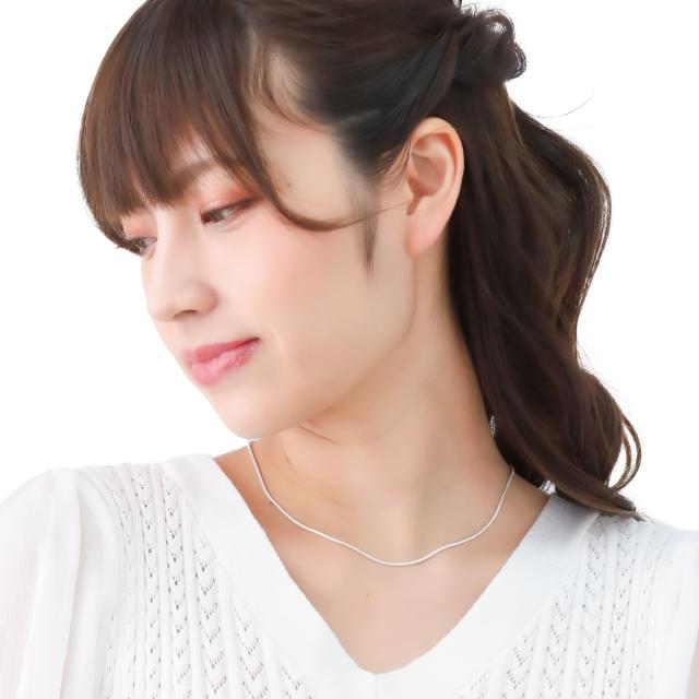 ネックレス レディース シルバー925 フォックステールチェーン
