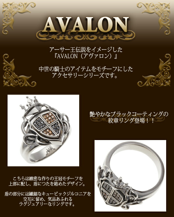 リング メンズ 指輪 シルバー925 王冠 盾 ストーン 紋章 つた
