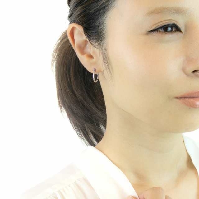 ピアス シルバー925 フープピアス メンズ カジュアル SS