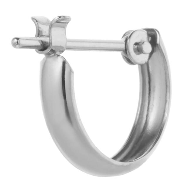 ピアス レディース 日本製 プラチナ900 pt900 ミニ フープピアス 甲丸