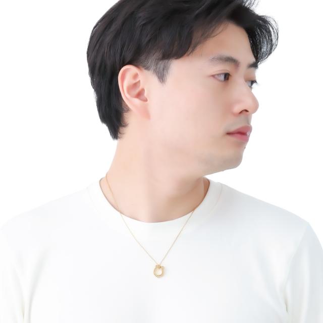 ネックレス メンズ シルバー925製 ダイヤモンド K23コーティング Royal Stag Zest 馬蹄 ホースシュー 1粒 ワンストーン ゴールド シンプル お揃い ペアにも 恋人 彼氏 おしゃれ 記念日 誕生日 プレゼント ギフト 送料無料の通販は