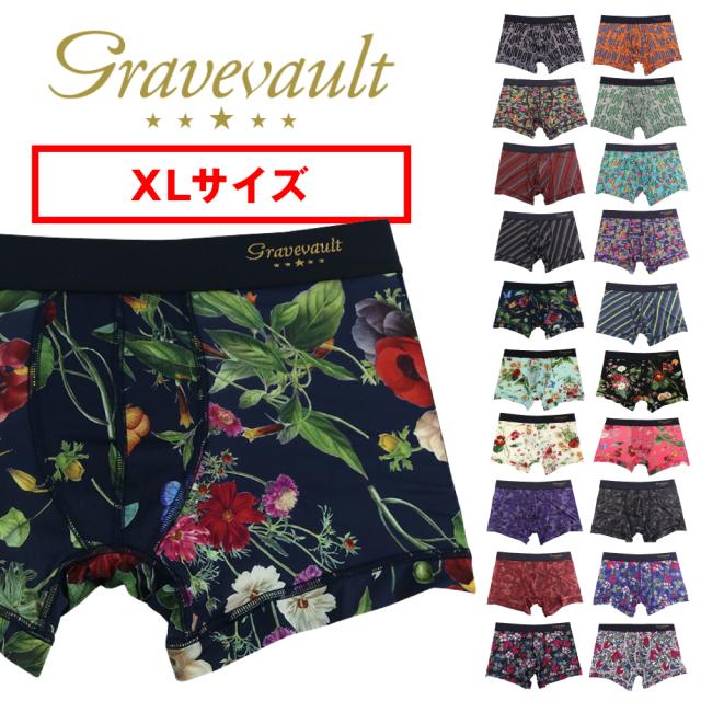 【XLサイズ】 Gravevault グレイブボールト ショート ボクサーパンツ PEACE graphicheart FLORA WILD FLOWERS メンズ 下着 ブランド パンツ 国産 正規品 インナーの通販は 5,295円
