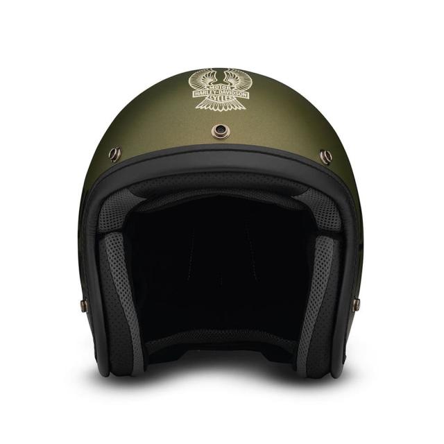 ハーレーダビッドソン 純正 ARAI製サープラス クラシック エア 3/4 ヘルメット 98198-22JX バイク用品 ばいく ヘルメット へるめっと 緑 オリーブ 純正_3