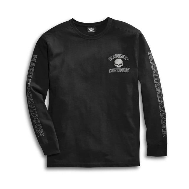 ハーレーダビッドソン 純正 メンズ スカル・ロングスリーブTシャツ