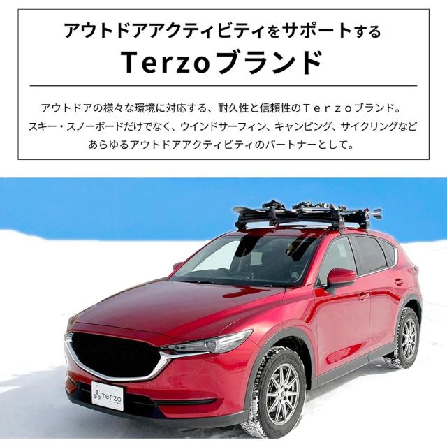 PIAA Terzo(テルッツォ) スキー・スノーボードキャリア TULIPA-G4 両側開き 盗難防止機能付 シルバー