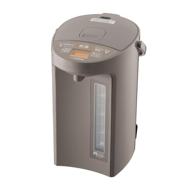 ZOJIRUSHI 魔法瓶 ポット ブラウン 保温 省エネ 象印マホービン VE電気まほうびん 優湯生 4.0L CV-GC40-TL 電気ポット