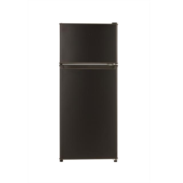 【配送のみ/設置取付無し】ハイアール　2ドア冷蔵庫　直冷式　ブラック　120L　右開き　JR-HS12A(K)