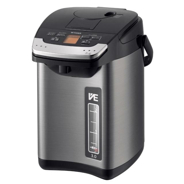 タイガー魔法瓶　蒸気レスVE電気まほうびん　とく子さん　3.0L　ブラック　PIG-H300Kの通販は