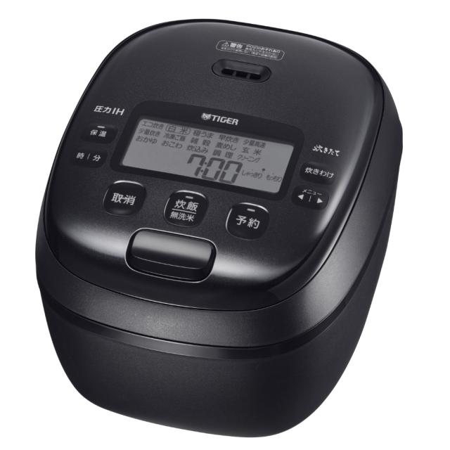 タイガー魔法瓶 圧力IHジャー炊飯器 炊きたて 5.5合 JRI-B100K ブラック 炊飯器 すいはんき 炊飯ジャー 美味しく炊ける 5.5合 黒
