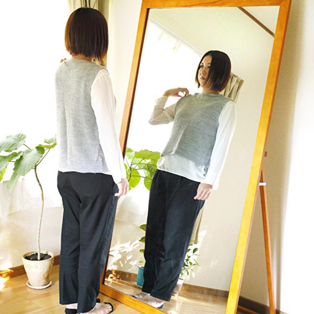 ウィルリミテッド 木製超ジャンボミラー 家具 モダンデザイン 現代的 合わせやすい 大きい 鏡_1