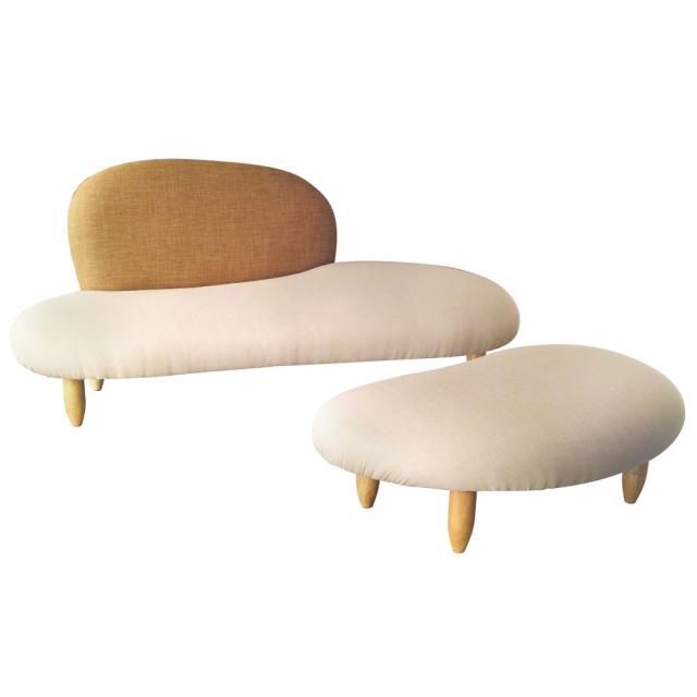 ウィルリミテッド イサム・ノグチ フリーフォームソファ Mサイズソファ＋オットマン 2点セット FRE-155 ソファ そふぁ ブランド コンパクト 痛くならない 頑丈の通販は