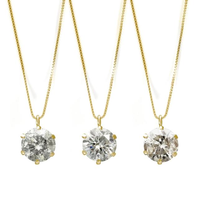 【訳あり特価】 K18YG 天然ダイヤモンド 1ct 6本爪 18金ゴールドネックレス TDLカード鑑別書付 ジュエリー アクセサリー ファッション小物 数量限定 特別価格 ケース付き 贈り物 日本_5