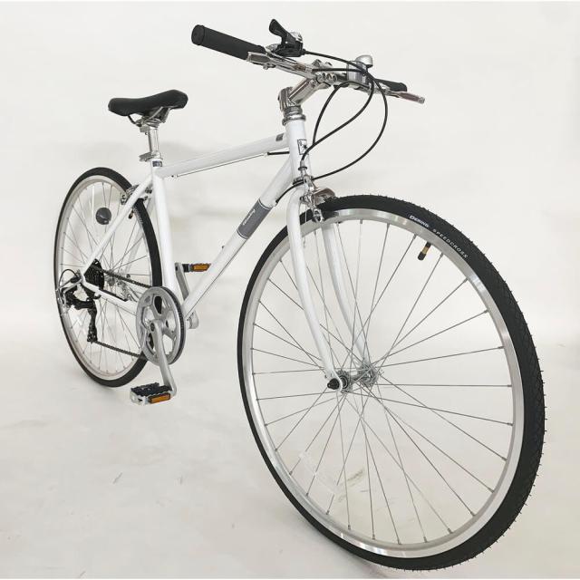 クロスバイク ホワイト 7段変速