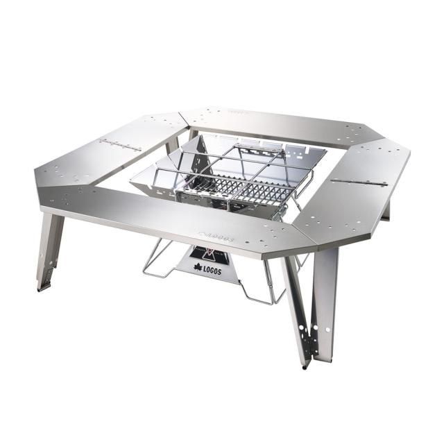 【在庫処分（新品・未使用）】LOGOS(ロゴス) イージーステン囲炉裏テーブル 73561001 アウトドア キャンプ クッカー 調理器具 囲炉裏 ステンレス