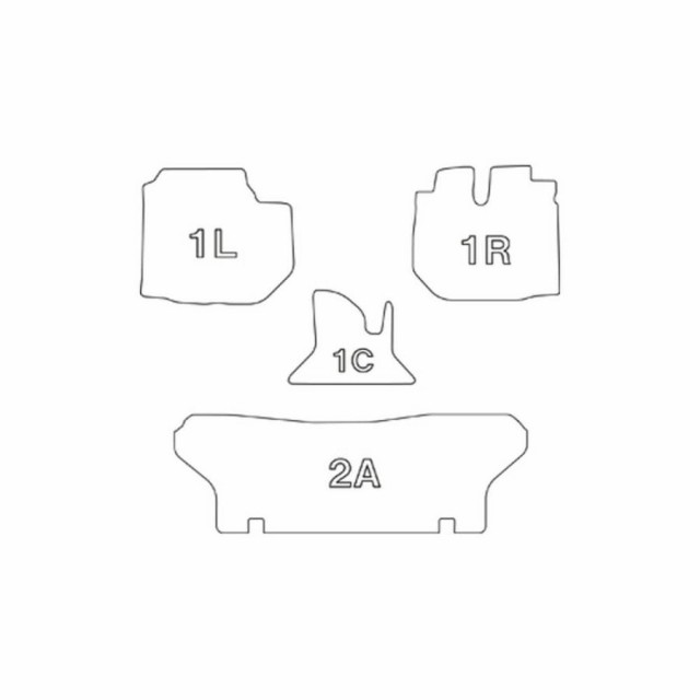 イレブンインターナショナル Clazzio 立体フロアマット 1列目+2列目