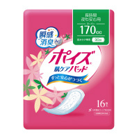 日本製紙クレシア ポイズ肌ケアパッド　長時間・夜も安心用　１６枚入 80144