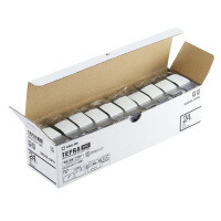 テプラ キングジム テプラＰＲＯテープカートリッジ　１０個パック　白に黒文字２４ｍｍ幅×８ｍ SS24K-10PN