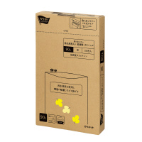 カウネット 取り出しやすい再生原料入り低密度　ポリバッグ　９０Ｌ　黒　１００枚 4264-1216の通販は 8,206円