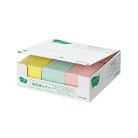 付箋 カウネット カウコレ強粘着ふせん　７５×５０ミリ　パステル４色　３０冊 4240-9151の通販は