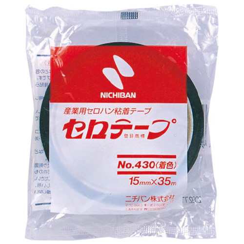 ニチバン セロテープ 着色 大巻 １５ｍｍ×３５ｍ 緑 4303-15