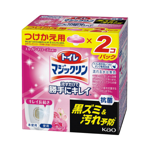 花王 トイレマジックリン流すだけで勝手に　キレイ　つけかえ用　Ｅローズの香り２個入 263872