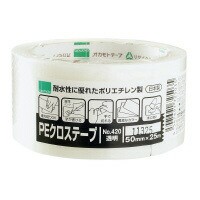 オカモト ＰＥクロステープ 透明 ５０ｍｍ×２５ｍ NO420ﾄｳﾒｲ