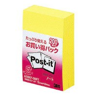 ポイント５倍☆スリーエム ジャパン ポスト・イット再生紙ノートお買得