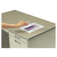 デスクマット コクヨ デスクマット軟質Ｗ（非転写）　グレー　透明　下敷き付　１０００×６００デスク用 ﾏ-406Mの通販は 5,168円