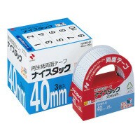 ニチバン ナイスタックブンボックス 再生紙両面テープ４０ｍｍｘ２０ｍ