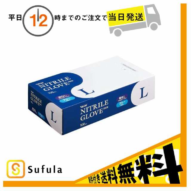 (川西工業)2039 ニトリル 使いきり極薄手袋 粉無 ブルー Sサイズ 100枚入(30個セット) - 3