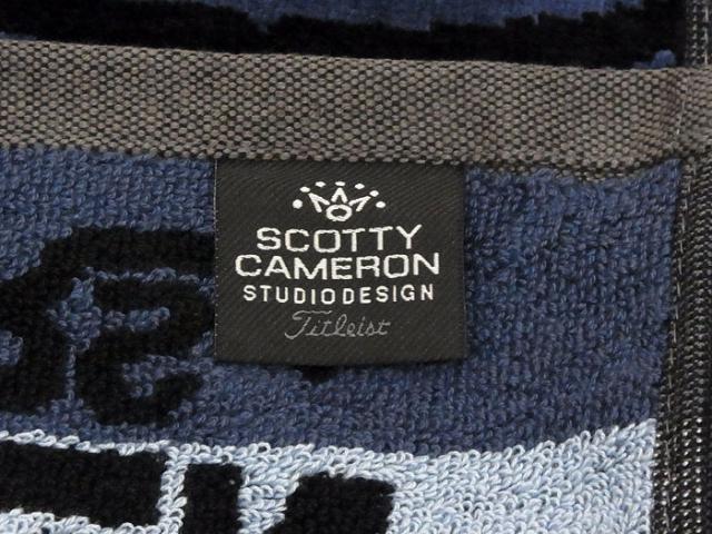 【未使用 S品】 SCOTTY CAMERON スコッティキャメロン 2021 ミュージアム限定 ドッグパターン タオル ネイビー 未使用 S品】 SCOTTY CAMERON スコッティキャメロン 2021 ミュージアム