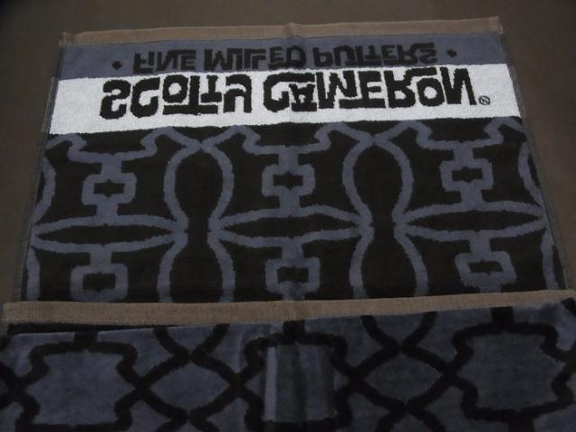 【未使用 S品】 SCOTTY CAMERON スコッティキャメロン 2021 ミュージアム限定 ドッグパターン タオル ネイビー 未使用 S品】 SCOTTY CAMERON スコッティキャメロン 2021 ミュージアム