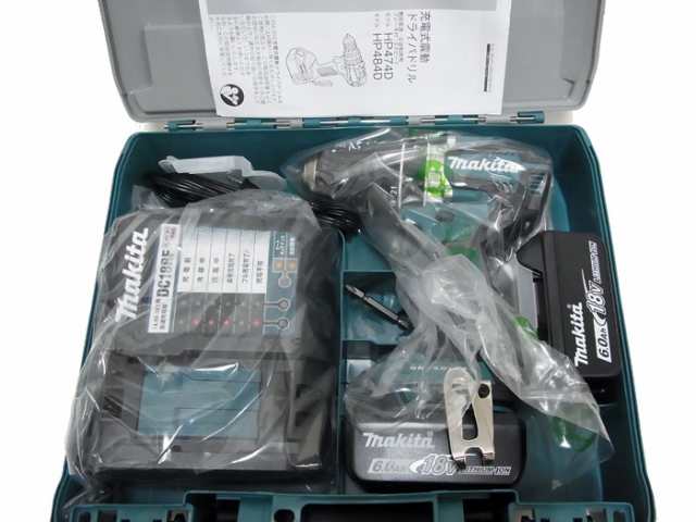 未使用 新品】 マキタ makita 充電式振動ドライバドリル HP484DRGX 18V 6.0Ah バッテリ2個 充電器付きの通販はau PAY  マーケット - 質のヤマザキ