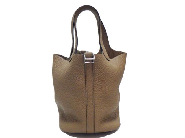 【美品】【中古】 HERMES エルメス ピコタンロックPM 18 チャイ シルバー金具 トリヨンクレマンス U刻 2022年 美品】【中古】 HERMES エルメス ピコタンロックPM 18 チャイ シルバー