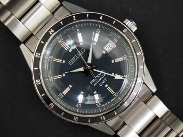 【新品同様 S】 セイコー SEIKO プレサージュ PRESAGE Style60s GMT SARY229 自動巻き メンズ 腕時計の通販は