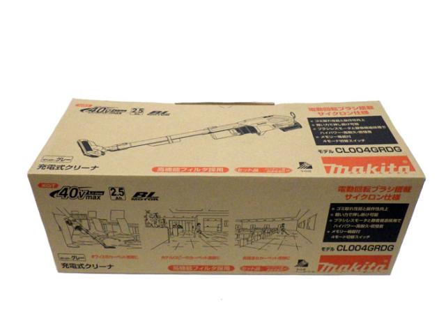 【未使用 S品】 マキタ makita 充電式クリーナ CL004GRDG グレー 40Vmax 2.5Ah セット品_2