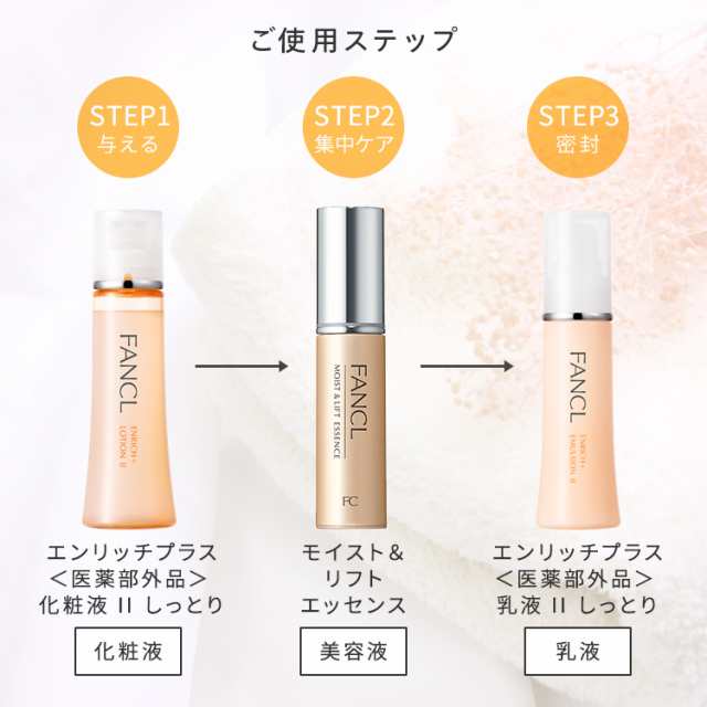 エンリッチプラス特別セット 【ファンケル 公式】[FANCL 化粧水 ローション 保湿 基礎化粧品 スキンケア コスメ コラーゲン 美容液 エイ｜au  PAY マーケット